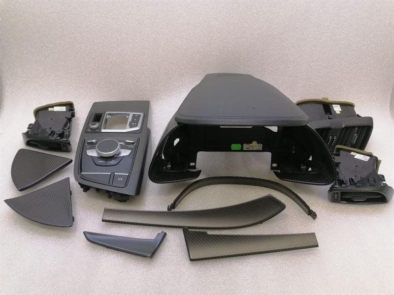 AUDI AUDI R8 4S PERFORMANCE VENEER SET MATTE CARBON 4S0858291A 33a RIGHT HAND DRIVE RHD