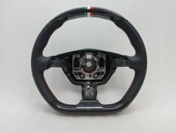 FERRARI Ferrari GTC4 Lusso F151M Steering Wheel 337578 Italian Flag Carbon LED Livory — thumbnail 1