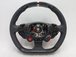 FERRARI Ferrari GTC4 Lusso F151M Steering Wheel 337578 Italian Flag Carbon LED Livory — thumbnail 8
