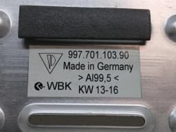PORSCHE PORSCHE 911 991 GT3RS MK1 99770110390 REAR NUMBERPLATE HOLDER JPN OEM — thumbnail 8