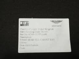 ASTON MARTIN Aston Martin Rapide 10-14 floor mat set RHD CARPET SET RIGHT HAND DRIVE RHD — thumbnail 9