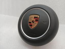 PORSCHE Porsche 911 991 steering wheel module 9P1880201E steering wheel module leather MK2 — thumbnail 3