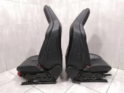 MERCEDES-BENZ Mercedes C63 AMG Wagon Estate W204 Seat Set Seat Set AMG 507 Leather Black Black — thumbnail 2