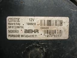 PORSCHE Porsche 911 997 radiator pack fan 99762403503 radiator package electric fan faulty — thumbnail 6