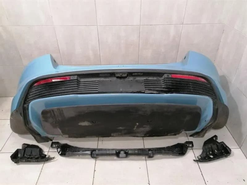 PORSCHE Porsche Taycan 9J Rear Bumper 9J1807521 Turbo Rear Bumper