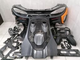 MCLAREN McLaren 600LT SPIDER CONSTRUCTION KIT Lid Exhaust REAR END RETROFIT SET BUMPER CARBON — thumbnail 1
