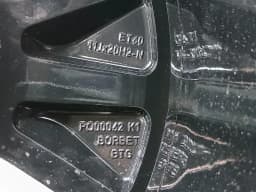 PORSCHE Porsche Taycan 9J Alloy Wheel 9J1601025BP Turbo Sport Aero Alloy Wheel 11J 20 ET60 — thumbnail 8