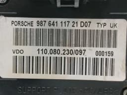 PORSCHE Porsche Boxster 987 Instrument Cluster 98764111721 Speedometer MPH — thumbnail 8