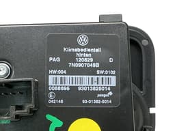 VW 7N0907049B Rear AC heater control panel VW SHARAN II (7N) (2010-2022) — thumbnail 3