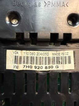 VW 7H0920850G 7H0920850GX Instrument Cluster VW TRANSPORTER T5 / MULTIVAN (7H, 7E, 7J) (2003-2015) — thumbnail 10