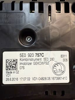 SKODA 5E0920757C Instrument Cluster SKODA OCTAVIA III (5E) (2012-2019) — thumbnail 8