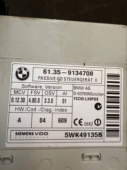 BMW 61359134708 9134708 KEYLESS GO control unit BMW 3 (E90, E91, E92, E93) (2005-2011) — thumbnail 5