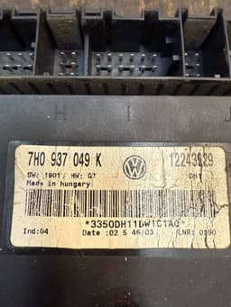 VW 7H0937049K 7H0937049AE Comfort Module (CCM) VW TRANSPORTER T5 / MULTIVAN (7H, 7E, 7J) (2003-2015) — thumbnail 8