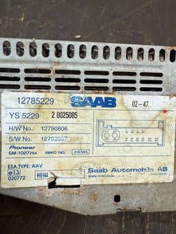 SAAB 12785229 Audio amplifier SAAB 9-3 (YS3F) (2002-2012) — thumbnail 8
