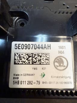 SKODA 5E0907044AH Heater control panel SKODA OCTAVIA III (5E) (2012-2019) — thumbnail 10