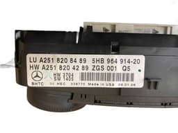 MERCEDES-BENZ 2518208489 2518204289 2519000001 Heater control panel MERCEDES-BENZ ML-CLASS (W164) (2005-2011) — thumbnail 3