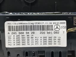 MERCEDES-BENZ Mercedes C Class W205 AMG M117 Instrument Cluster A2059002027 MPH Speedometer — thumbnail 7
