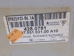 PORSCHE Porsche Interior Cover 911 997 Interior Cover 99755103100 Coupe Carpet Rear — thumbnail 9