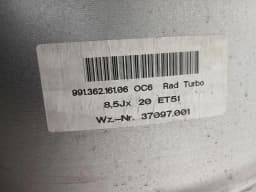 PORSCHE Porsche 911 991 Alloy Wheel 99136216106 Alloy Wheel 8.5JX20 ET51 — thumbnail 9