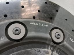AUDI Audi R8 4S AWD brake disc rear 4S0615601A brake disc rear ceramic — thumbnail 5