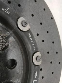 AUDI Audi R8 4S AWD brake disc front 4S0615301A brake disc front ceramic — thumbnail 6