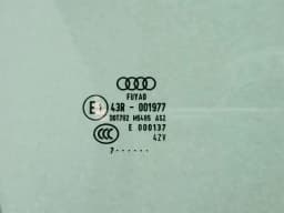AUDI Audi R8 4S AWD right front door glass 4S7845202 door window front right Spyder — thumbnail 5