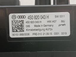 AUDI Audi R8 4S AWD Auto Climate Control 4S0820043H Climate Control Panel A/C — thumbnail 6