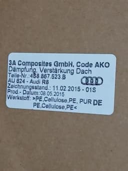 AUDI AUDI R8 4S AWD ROOF FRAME 4S8817111B ROOF — thumbnail 7