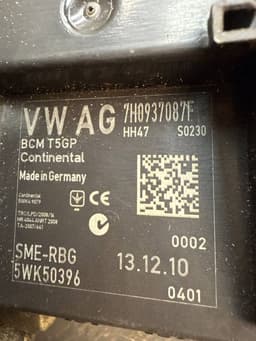 VW 7H0937087F Comfort Module (CCM) VW TRANSPORTER T5 / MULTIVAN (7H, 7E, 7J) (2003-2015) — thumbnail 9