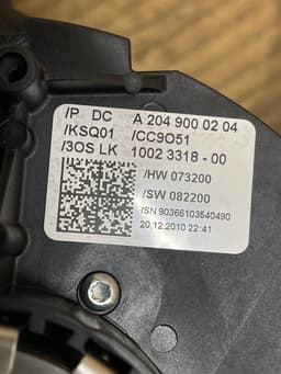 MERCEDES-BENZ 2049000204 Indicator/wiper/slip ring switch (stalk) MERCEDES-BENZ C-CLASS (W204) (2007-2013) — thumbnail 3