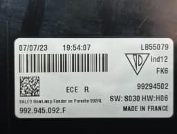 PORSCHE Porsche 911 992 left rear light 992945092F tail light rear left — thumbnail 8