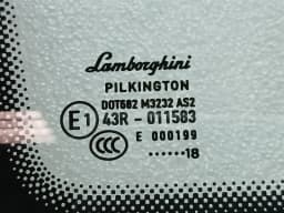 LAMBORGHINI Lamborghini Huracan LP640 Left Rear 1/4 Glass 4T8845299D Door Window 1/4 Rear LH — thumbnail 6