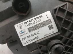 PORSCHE Porsche 911 991 GT3RS Mk1 Left Headlight 99163196502 Headlight Left FAULTY — thumbnail 7