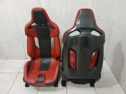 BMW BMW M3 G80 G20 seats leather Fiona red black seats leather carbon bucket CSL — thumbnail 7