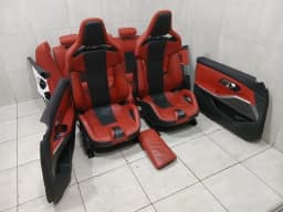 BMW BMW M3 G80 G20 seats leather Fiona red black seats leather carbon bucket CSL — thumbnail 1