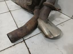 PORSCHE Porsche 911 996 exhaust silencer 99611112155 exhaust right with defects — thumbnail 2