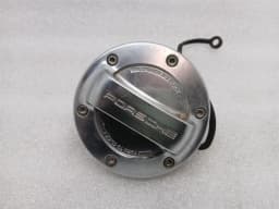 PORSCHE Porsche 911 991 fuel cap 9P1201550 fuel filler flap XYB aluminum look — thumbnail 1
