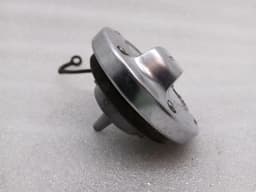 PORSCHE Porsche 911 991 fuel cap 9P1201550 fuel filler flap XYB aluminum look — thumbnail 3