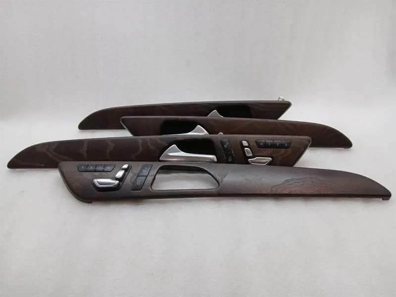 MERCEDES GLS X166 GLS63 AMG A1667301822 Trim Elements - Brown Ash Wood Bar