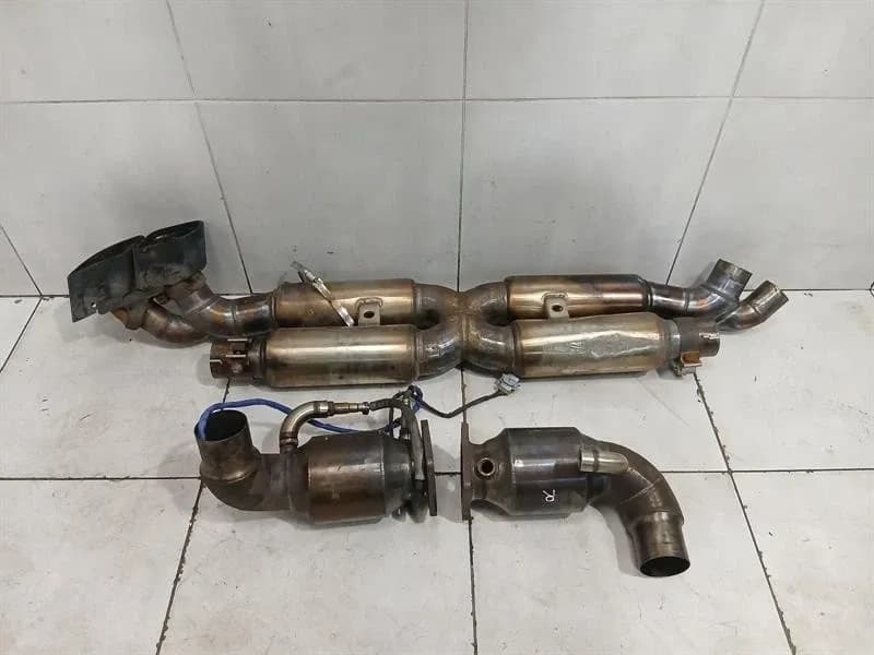 Porsche 911 991 exhaust silencer Fabspeed with catalytic converter exhaust Turbo