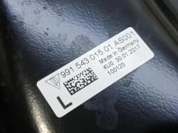PORSCHE Porsche 911 991 left rear 1/4 glass 99154311106 convertible door window 1/4 rear LH — thumbnail 5