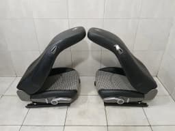 PORSCHE PORSCHE 911 997 987 HERITAGE SPORT SEATS BLACK LEATHER HOUNDSTOOTH SET 4-WAY — thumbnail 5