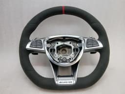 MERCEDES-BENZ MERCEDES C63 AMG W205 STEERING WHEEL A2054602403 STEERING WHEEL ALCANTARA AS NEW — thumbnail 1