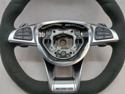 MERCEDES-BENZ MERCEDES C63 AMG W205 STEERING WHEEL A2054602403 STEERING WHEEL ALCANTARA AS NEW — thumbnail 2