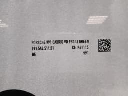 PORSCHE Porsche 911 991 left front door glass 99154251101 convertible door window front left — thumbnail 4