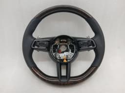 PORSCHE NEW NEW PORSCHE MACAN 95B Steering Wheel 95B419091EKA34 WOOD HEATED — thumbnail 1