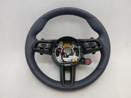 PORSCHE Porsche 911 992 Steering Wheel 992419091SE ID9 Dark Night Blue Heated Sport 36cm — thumbnail 1