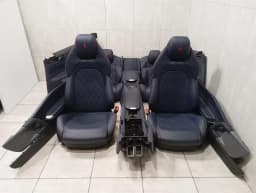 FERRARI FERRARI GTC4 LUSSO COOLED HEATED BLU STERLING LEATHER SEATS F151M Interior SET — thumbnail 2