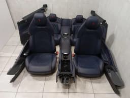 FERRARI FERRARI GTC4 LUSSO COOLED HEATED BLU STERLING LEATHER SEATS F151M Interior SET — thumbnail 3