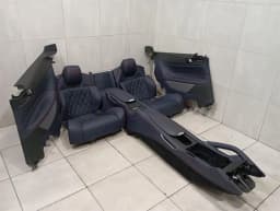 FERRARI FERRARI GTC4 LUSSO COOLED HEATED BLU STERLING LEATHER SEATS F151M Interior SET — thumbnail 5